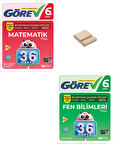 Nitelik 6. Sınıf Matematik ve Fen Bilimleri 36 Haftalık Görev Föyleri + Telefon Standı