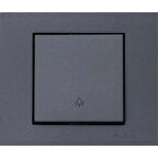 Asyagrup Ovivo Füme Light / Zil Anahtarı Çerçeve Dahil