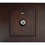 Asyagrup Ovivo Woods Ceviz Ahşap Uydu Anten - Çerçeve Dahil