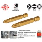BİTS UÇ PH 2 25 mm TİTANİUM (60 Adet)