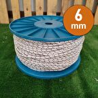 6 MM 50 METRE SOYLU HALAT ÖRGÜ İSKOTA HALAT DENİZCİ TEKNE HALATI SALINCAK İP DAĞCI İP HALAT