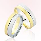 Sarı Beyaz Altın Alyans 6006