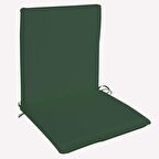 Arkalıklı Sırt Kısımlı Bahçe Koltuk Sandalye Minderi 48x90x5cm Yeşil