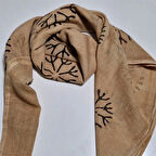 Kare pamuklu baskılı fular, El Yapımı pamuklu kare fular, Hediyelik tasarım, Moli tasarım