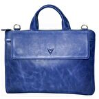 RİCH SMİTH ® GERÇEK DERİ LAPTOP ASKILI EVRAK ÇANTASI / 9517 LACİVERT (DUMANLI)