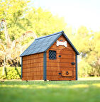 Mandu Isı Yalıtımlı Ahşap Köpek Kulübesi ''LARGE''