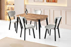 Venüs Star MDF Mutfak Masa Sandalye Takımı 80x130 