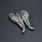 Melek Kanatlı Kolye Ucu - Antik Gümüş Kaplama - Kod:178