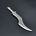 Kılıç Kolye Ucu - Antik Gümüş Kaplama - Kod:189