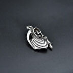 Tırpanlı Azrail Kolye Ucu - Antik Gümüş Kaplama - Kod:272