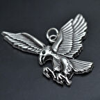 Kartal Kolye Ucu - Antik Gümüş Kaplama - Kod:14
