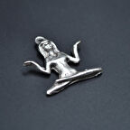 Minimal Yoga Kolye Ucu - Antik Gümüş Kaplama - Kod:275