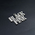 Black Pink Kolye Ucu - Antik Gümüş Kaplama - Kod:296