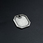 Geometrik Kolye Ucu - Antik Gümüş Kaplama - Kod:1612