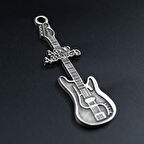 Amon Amarth Elektro Gitar Kolye Ucu - Antik Gümüş Kaplama - Kod:320