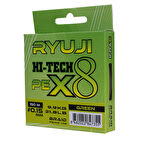 Ryuji Hi-Tech X8 150m 0.08mm Green İp Misina Standart-0.17