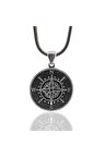 Pusula Erkek Gümüş Kolye Zincir