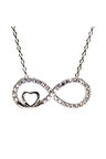 Kalpli Sonsuzluk Kadın Gümüş Kolye