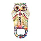 Küba Temalı Baykuş Magnet Kapak Açacak