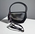 Kadın Mıknatıslı Kapak Ayarlanabilir Askılı Suni Deri Fularlı El Ve Omuz Çantası