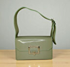 Kadın Ayarlanabilir Askılı Suni Deri Yeşil Renk El Çantası