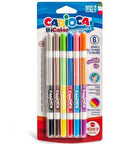 Nessiworld Carioca Bicolor Süper Yıkanabilir Çift Uçlu Keçeli Boya Kalemi 6'Lı 12 Renk