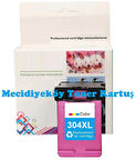 HP 304XL-N9K07AE (AMP 100-AMP 120-AMP 125-AMP 130-2620-2622-2630-2632-2633-2634-3720-3730-3732-3733-3735-3750-3755-3760-3762-4764-5010-5020-5030-5032-5050-5055) Muadil Renkli Kartuşu