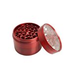 Kırmızı 63 mm. Tütün Baharat Herbal Öğütücüsü Parçalayıcı pt55krx
