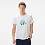 Nautica Erkek Beyaz Regular Fit T-Shirt