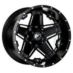 EMR-223-01 12.0×20-6×139.7 ET-44 110 Matt Black Jant 4 adet