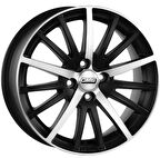CMS-465-14 6.5x15" -5x100 ET38 67.2 Diamond Matt Black Jant (4 Adet)