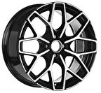 EMR-S1038-12 7.5x17" -4x100 ET35 73.1 Black Diamond Jant (4 Adet)