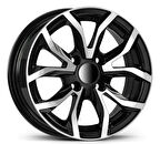 EMR-F15034-03 6.5x15" -4x108 534-3 ET25 65.10 Black Diamond Jant (4 Adet)