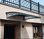 AZALEA Alüminyum Kapı Üstü Pratik Sundurma 110x105 cm Antrasit Gri