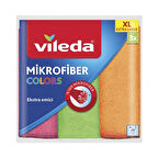 Vileda Mikrofiber Colors Style 4'Lu Xl Bez 3 Adet