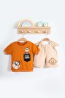 Babydonat Maymun Desenli 2li Erkek Bebek Takım