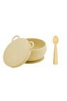 Beslenme Seti 2li Sarı Vakumlu Kase + Nam Nam Kaşık