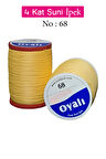 Oyalı 4 Kat Suni İpek İplik İğne Oyası Boncuk İpi Tığ Oyası No:68