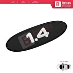 Renault Clio MK2 II BB CB Kangoo MK1 FC KC 7700422223 İçin Siyah 1.4 Kapı Bandı Çıta Yazısı 