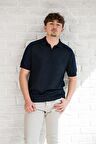 Microfilament Kumaş Fermuarlı Polo Yaka Slimfit T-shirt