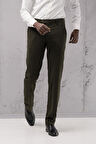 Ecer Regular Fit Düz Kalın Kışlık Gabardin Yan Cepli Pantolon