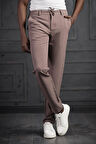 Beli Lastikli Ve İplikli Likralı Slimfit Yazlık Kumaş Jogger Pantolon 
