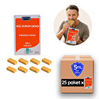 5 Yıl Raf Ömrü ile Acil Durum Gıdası Hayat Kurtaran Beslenme (25 Paket x 500 gr.)