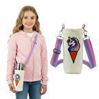 Woodycord 0,5 Litrelik Matara Kılıfı Su Şişesi Taşıma Çantası Külahta Unicorn Temalı 