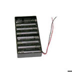 Robotistan 8'li AA Pil Yuvası - Pil Yatağı