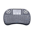 Robotistan Odseven Mini Kablosuz Bluetooth RGB Aydınlatmalı Siyah Klavye