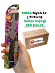 Sürbisa 61004 Sebze Bıçağı Siyah Lz1 Koli (12 adet Tırtıklı )
