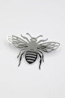 Çelik Arı Broş - Gümüş