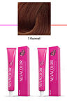 2 li Set Premium 7 Kumral - Kalıcı Krem Saç Boyası 2 X 50 g Tüp