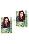 2 Paket Natural Beauty Amonyaksız Saç Boyası 3.66 Patlıcan Moru